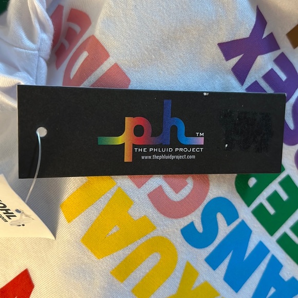 LGBTQIA+ Tee Phluid Project PRIDE Collection * Rainbow * Unisex Cropped T-Shirt - Picture 5 of 6